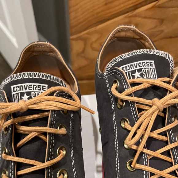 Converse charcoal grey and cream Low-Top Sneakers - Picture 2 of 11